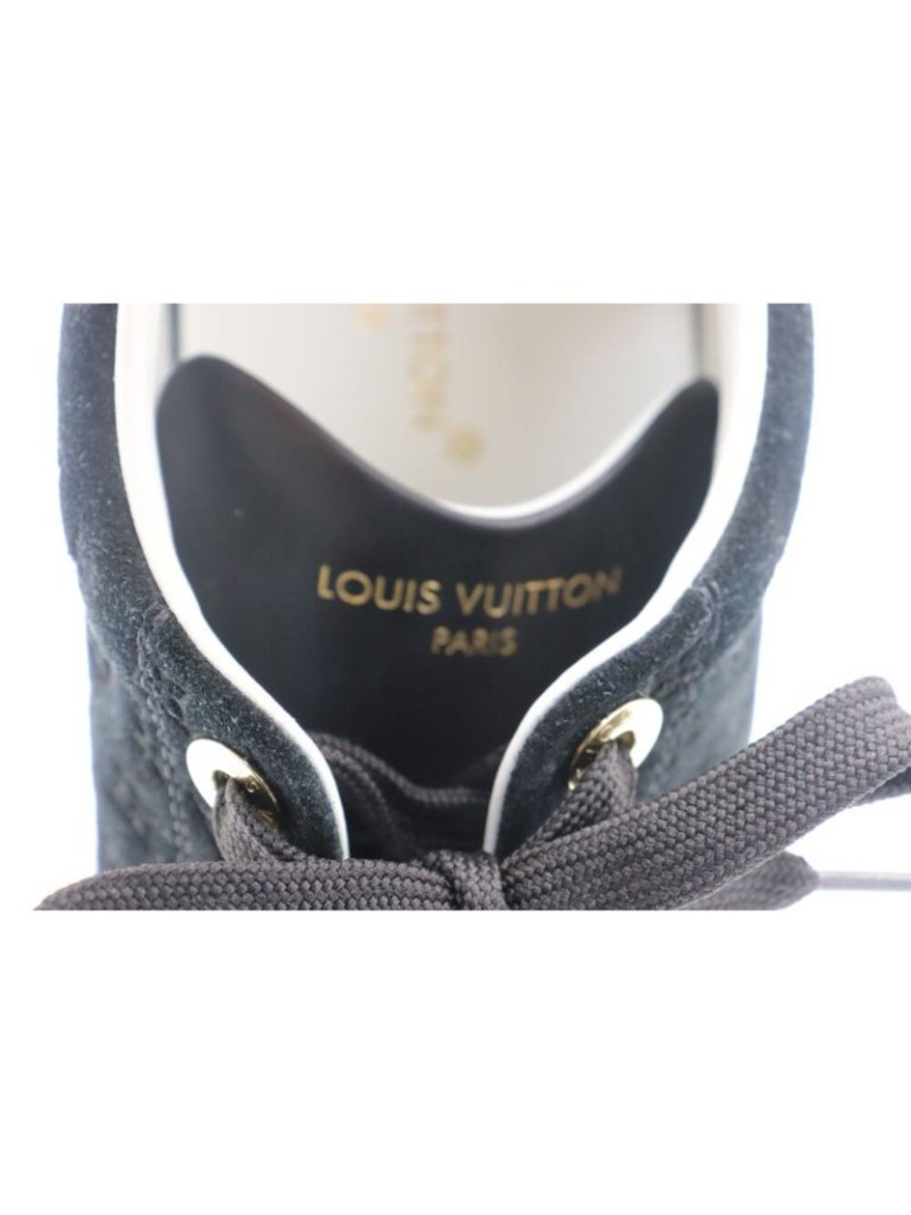 Louis Vuitton Monogram Time Outlines Leather Suede Sneakers - Picture 10 of 15